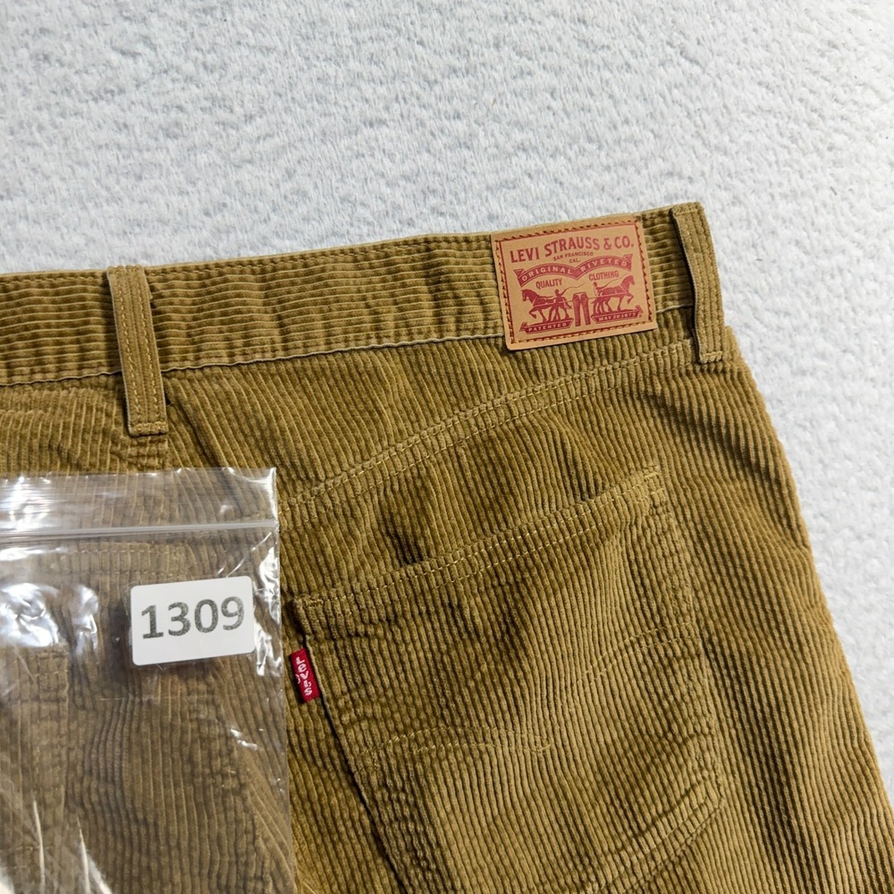 Levis Corduroy Jeans Mens 33 Fits 35x29 Brown Straight Cotton A4690-1840 - Picture 11 of 11
